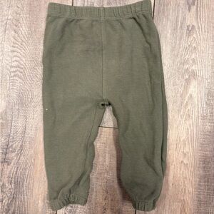 Rocco P. Olive Green Ribbed Knit Kids Pants